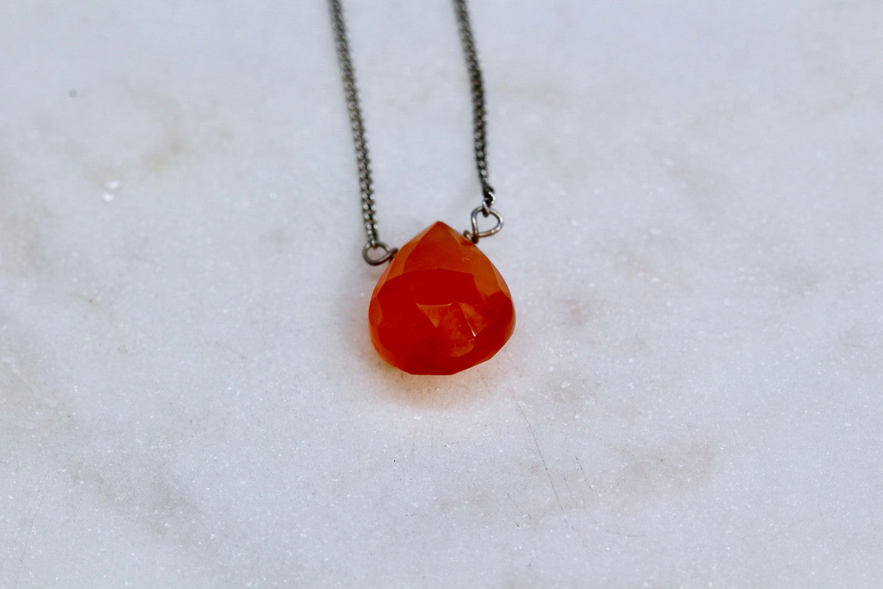 Sterling Silver Carnelian Pendant
