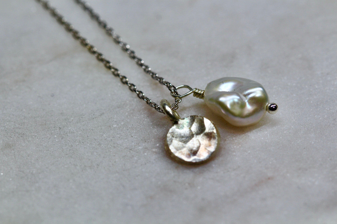Sterling Silver Peal Pendant