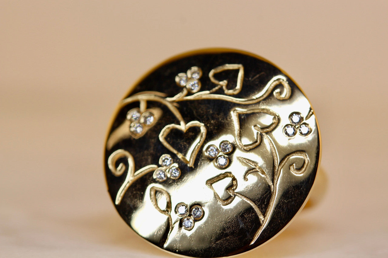 Breath-taking Diamond Statement Ring, Exquisite 18K Solid Gold Diamond Cocktail Ring, Very Unique Diamond Statement Ring