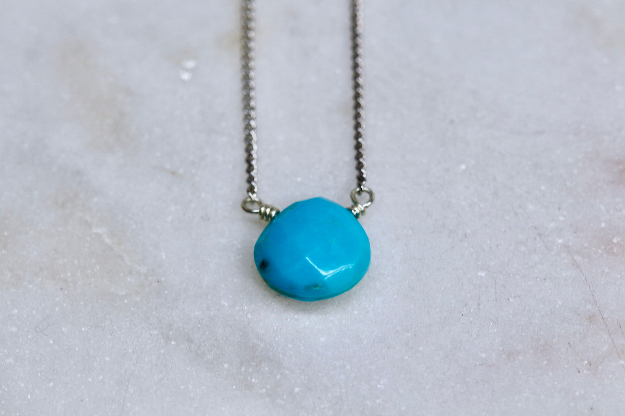 Turquoise Gemstone Necklace 925