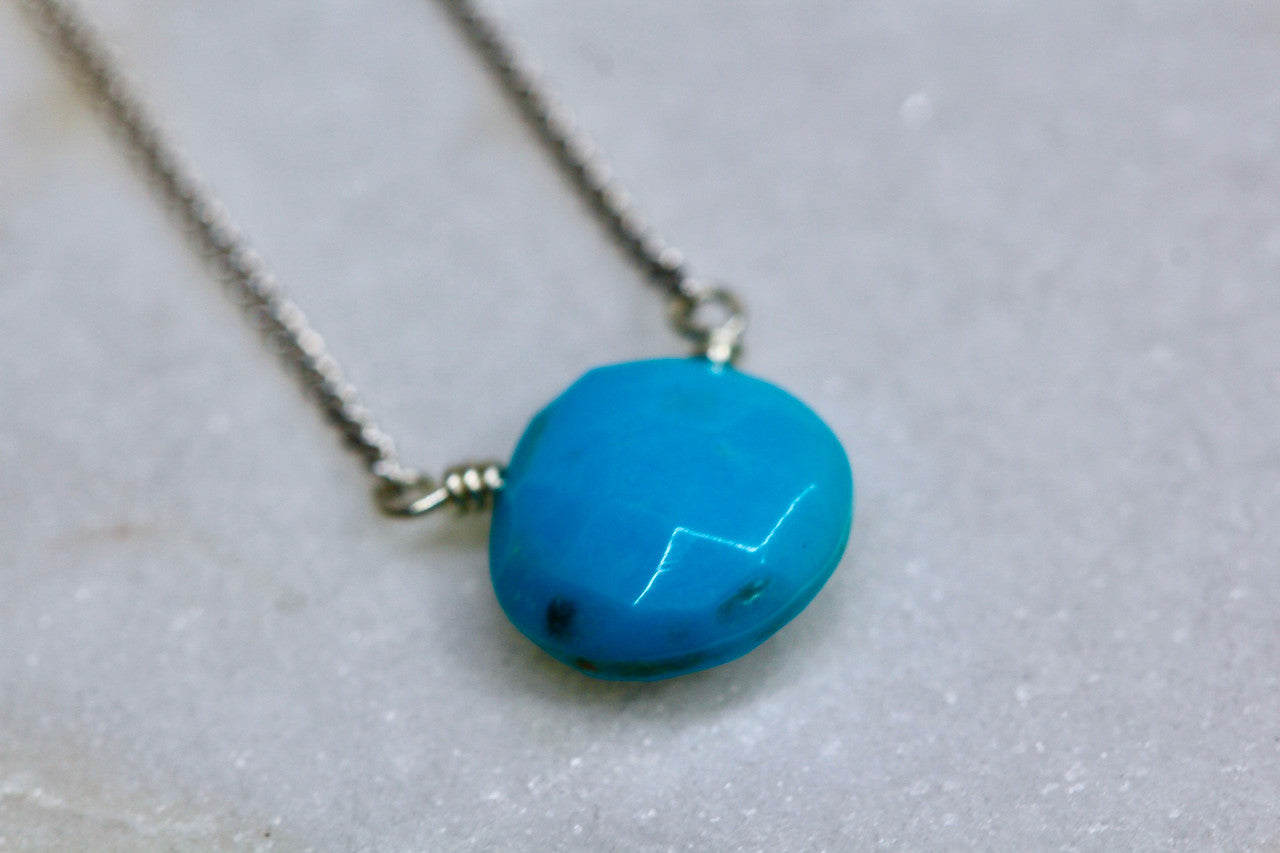 Handmade Sterling Silver Turquoise Necklace