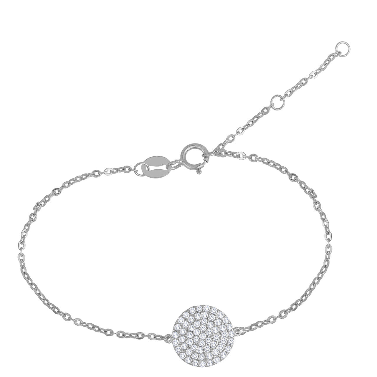 Sterling Silver CZ Pave Bracelet