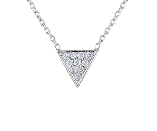 Unique Triangle Diamond Necklace