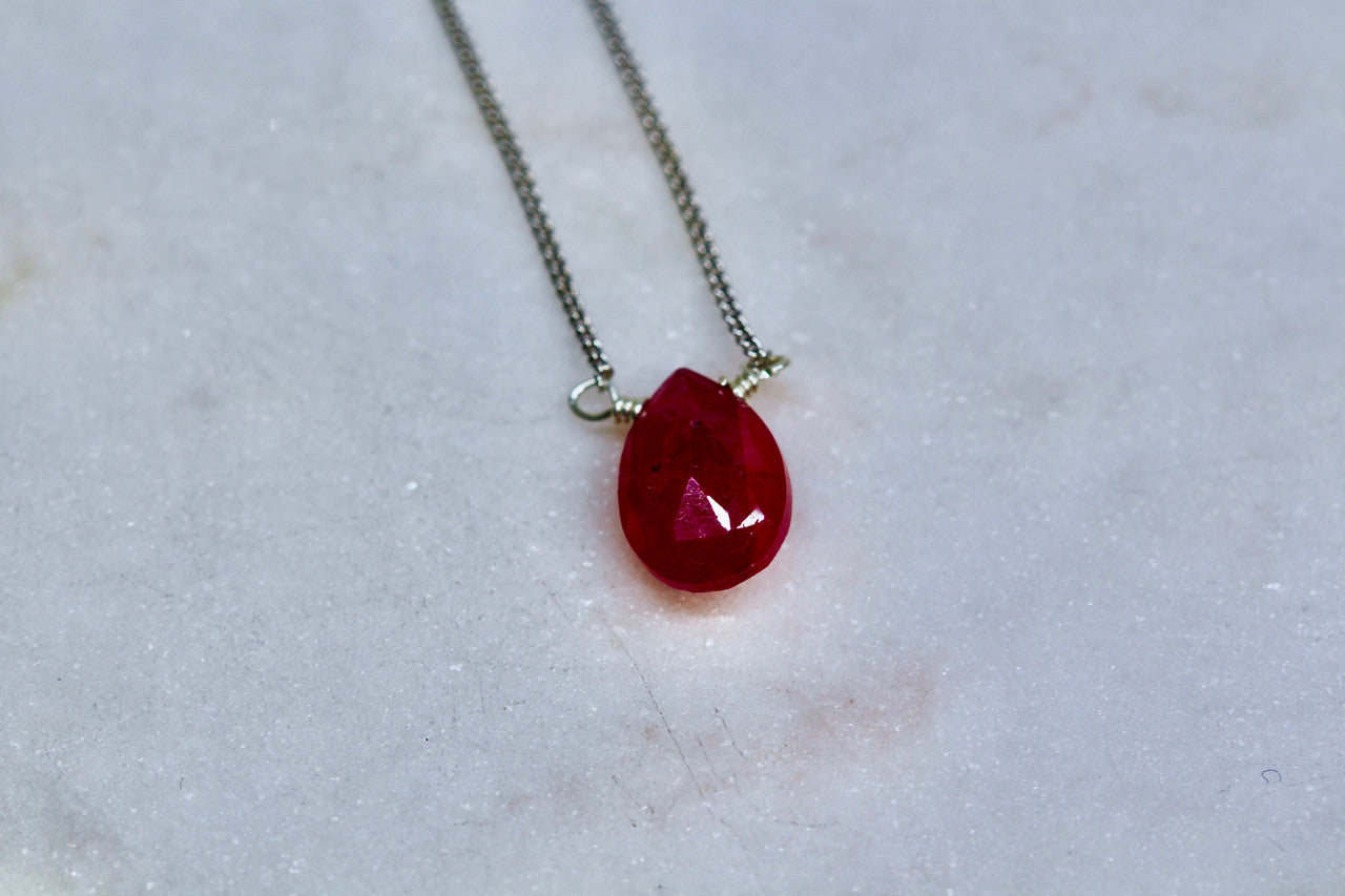 Handmade 925 Sterling Silver Ruby Gemstone