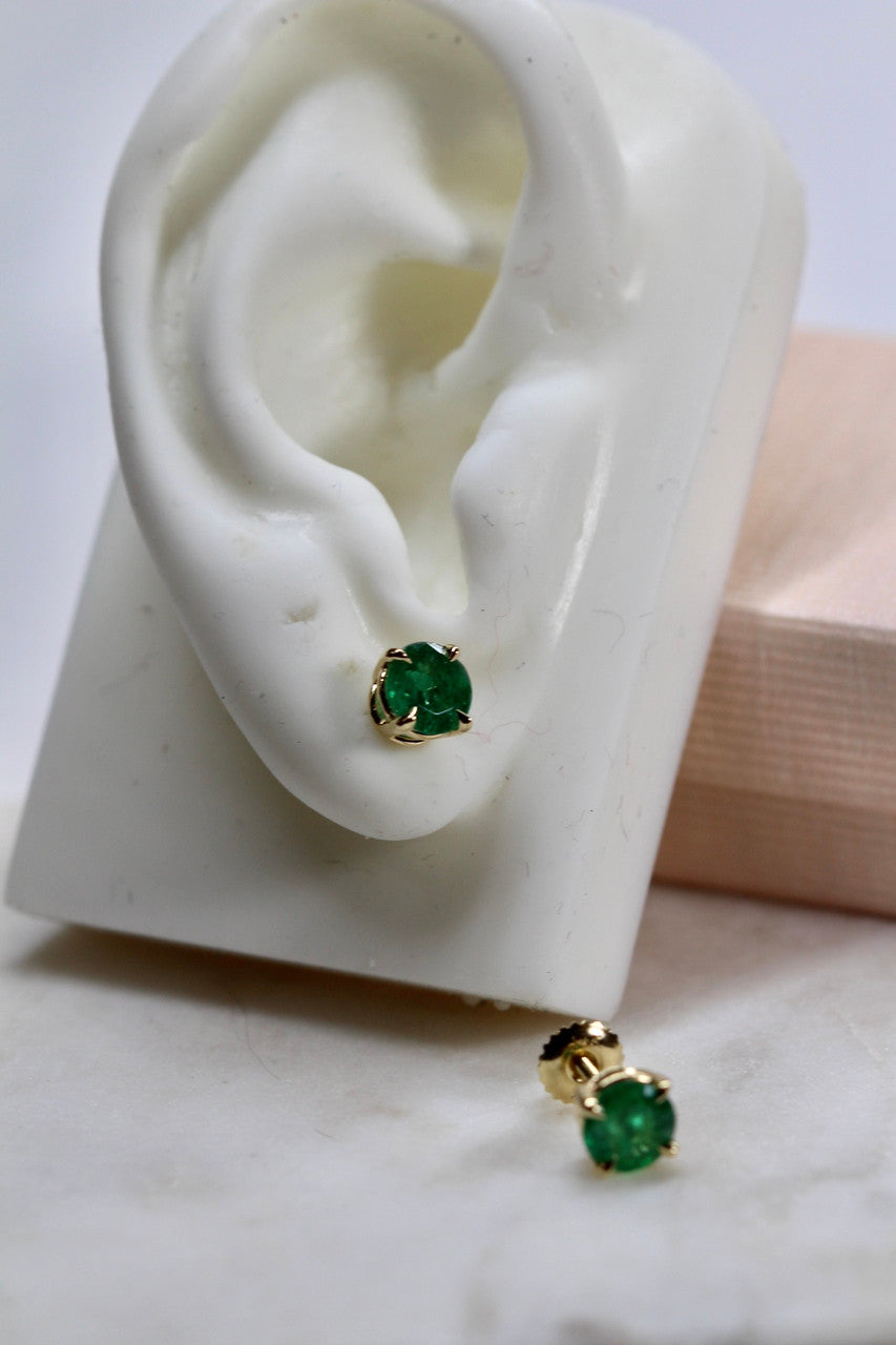 Emerald Stud Earrings!