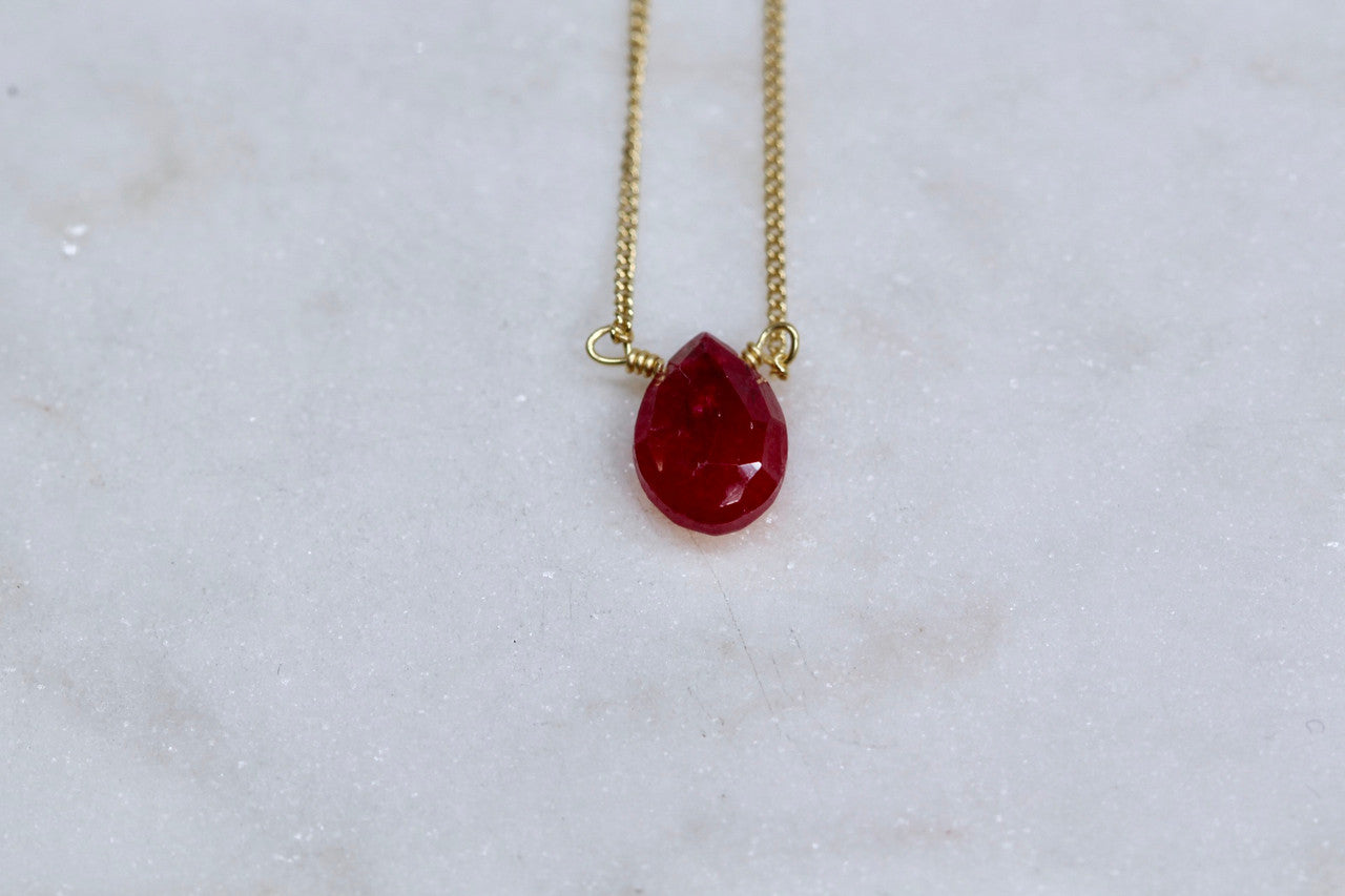 July Birthstone Necklace