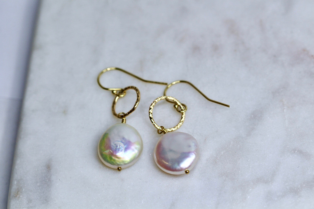 14K Yellow Gold Pearl Jewelry 