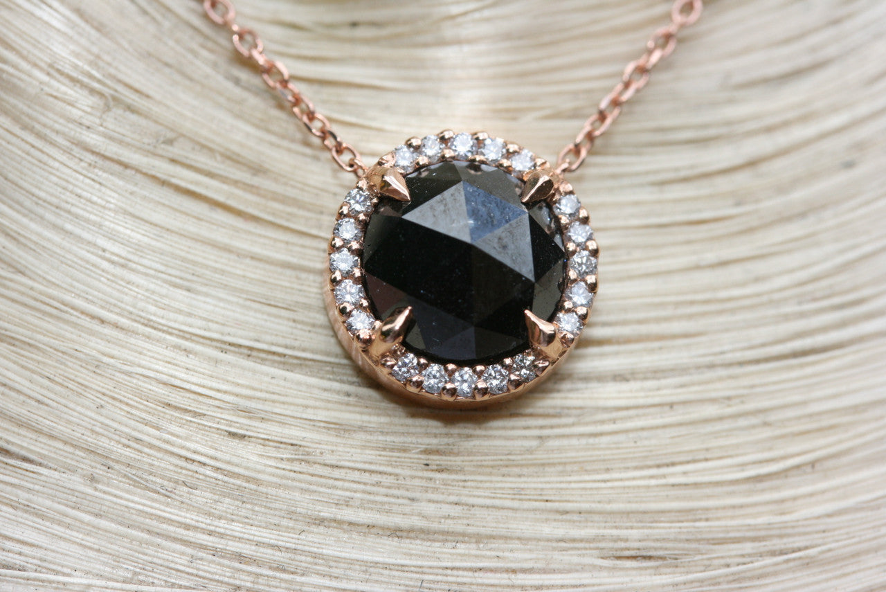 Hand Made Diamond Solitaire Necklace