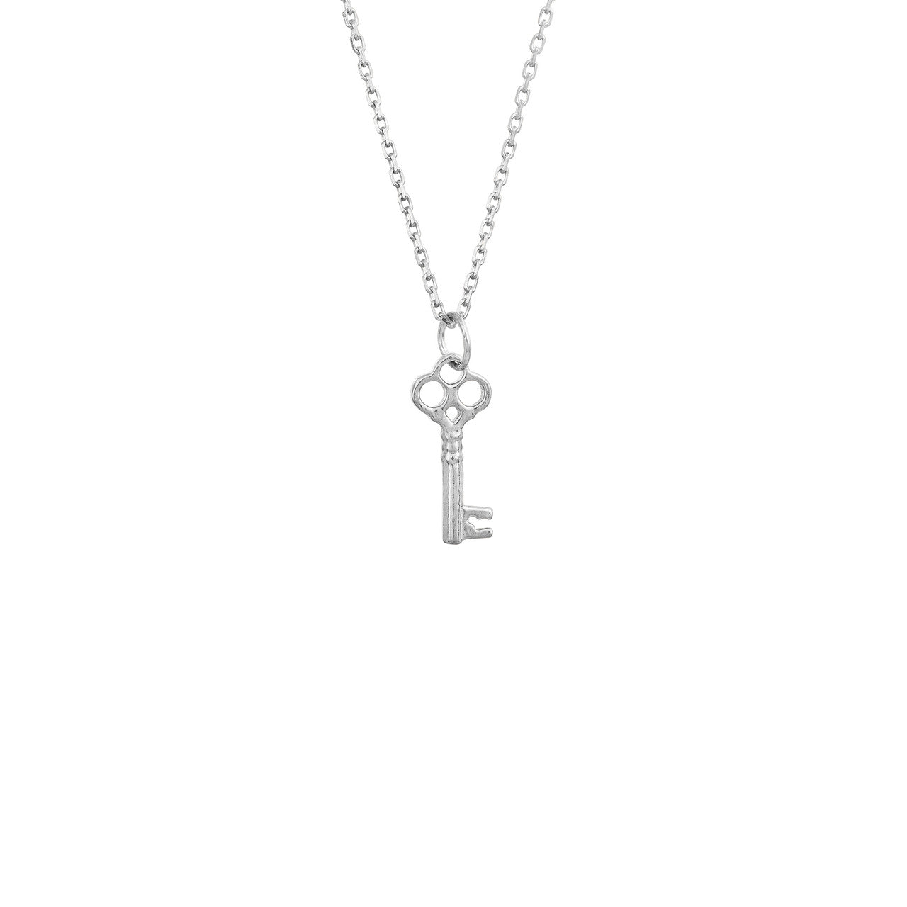 Very Unique Sterling Silver Classic Key Necklace!