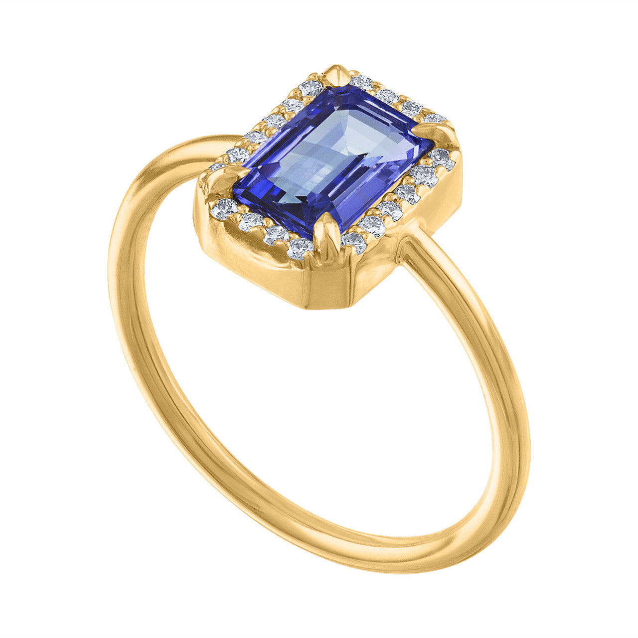 Very Unique Hand Crafted Diamond & Tanzanite Ring